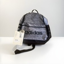 Adidas YTH Classic 3S Backpack 17 Hx13 W Jersey Onix Grey/Black Multi Pocket NWT
