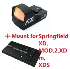 ADE RD3-009 Red Dot Reflex Sight Pistol for +mount Springfield XD,MOD.2,XDm,XDS