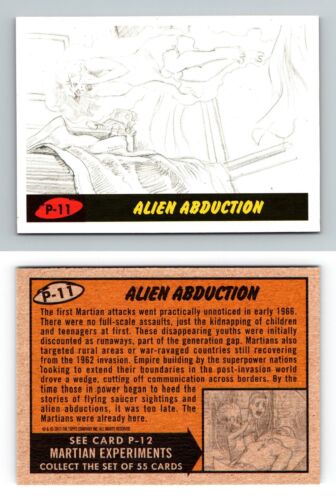 Alien Abduction #P-11 Mars Attacks Revenge 2017 Topps Pencil Art Trading Card - Afbeelding 1 van 1