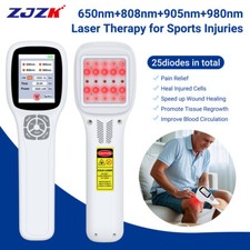 2500mW 25 Diodes Fourwave Cold Laser Therapy Red Light Device for Pain Relief