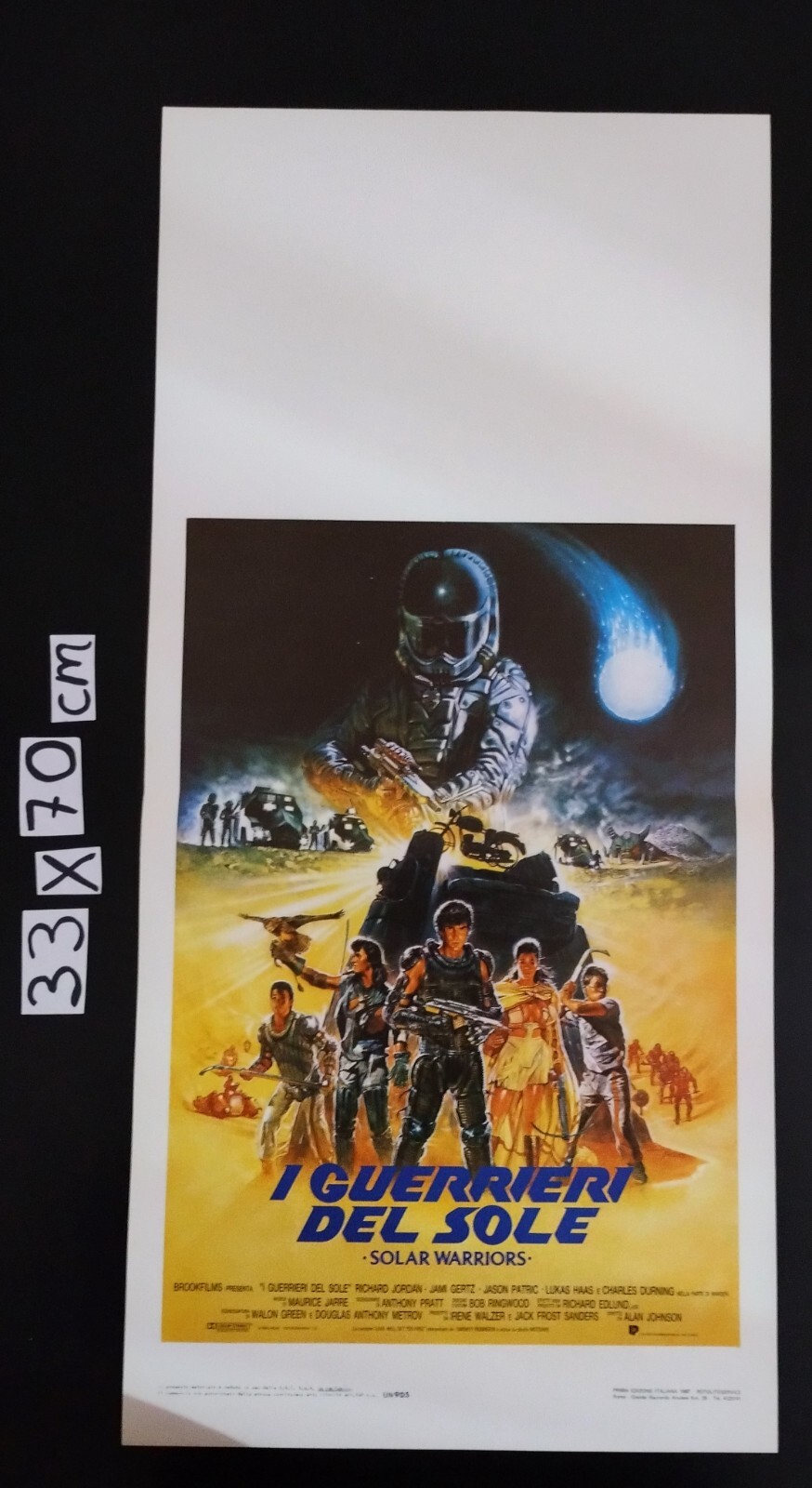 Locandina originale film I guerrieri del sole (1987) - Regia di Alan Johnson