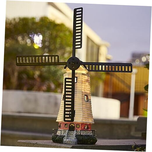 Solar Garden Outdoor Windmill Lighthouse - 20