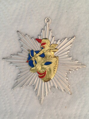 alter Orden München Fasching 50er Karnevalsorden Narren Maske Amor Engel Cupido