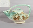 McCoy Pottery Pine Cone Teapot 6 1/4" Tall 10" Spout to Handle