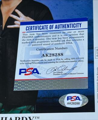 WWE JEFF HARDY P-1139 HARDY BOYZ HAND SIGNED 8X10 PROMO PHOTO WITH