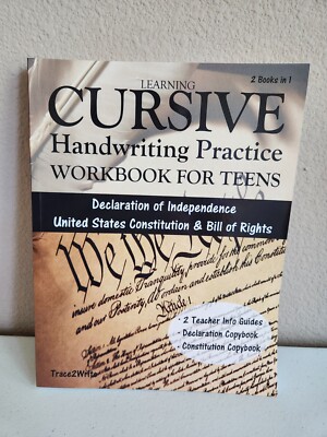 Learning Cursive: Handwriting Practice Workbook for Teens: New! Clean! 