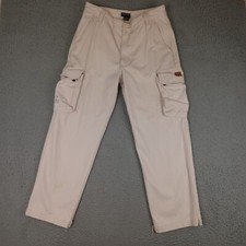Vintage Polo Ralph Lauren Cargo Pants Mens 31x30 White Pockets Y2K