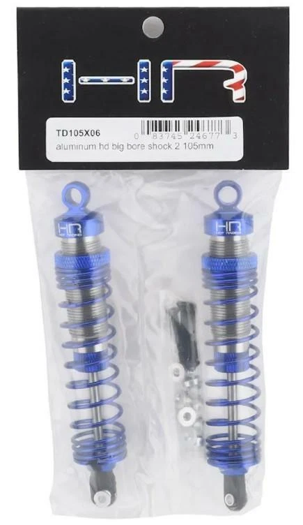 Hot Racing For Traxxas Rustler Slash Stampede 105mm Rear Aluminum Shock TD105X06 - Image 2 of 2