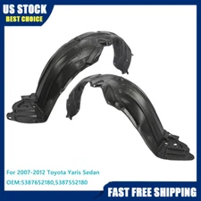 Left & Right Side Splash Shield For Toyota Yaris 2007 2008 2009 2010 2011 2012