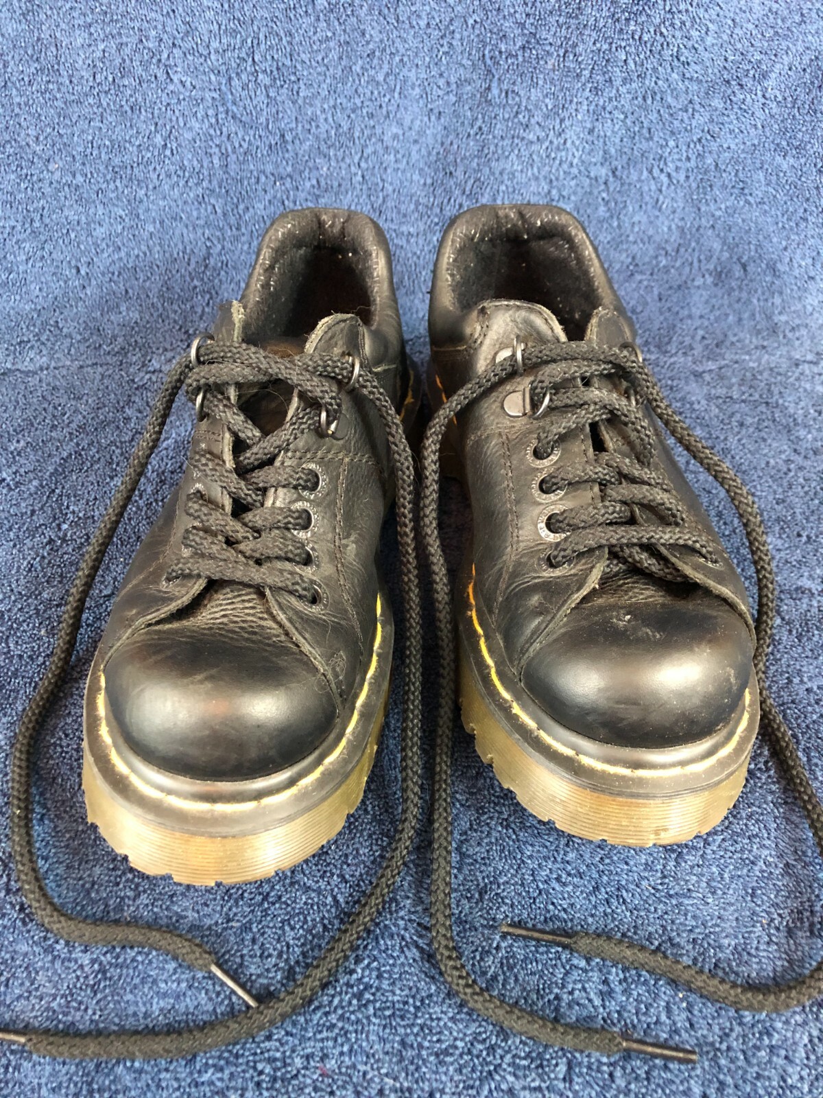 Dr Martens Air Cushion Sole Work Safety Black Leather… Gem