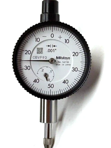Mitutoyo 1411A Series 1 Compact Dial Indicator, 0-.25" Range, .001" Graduation