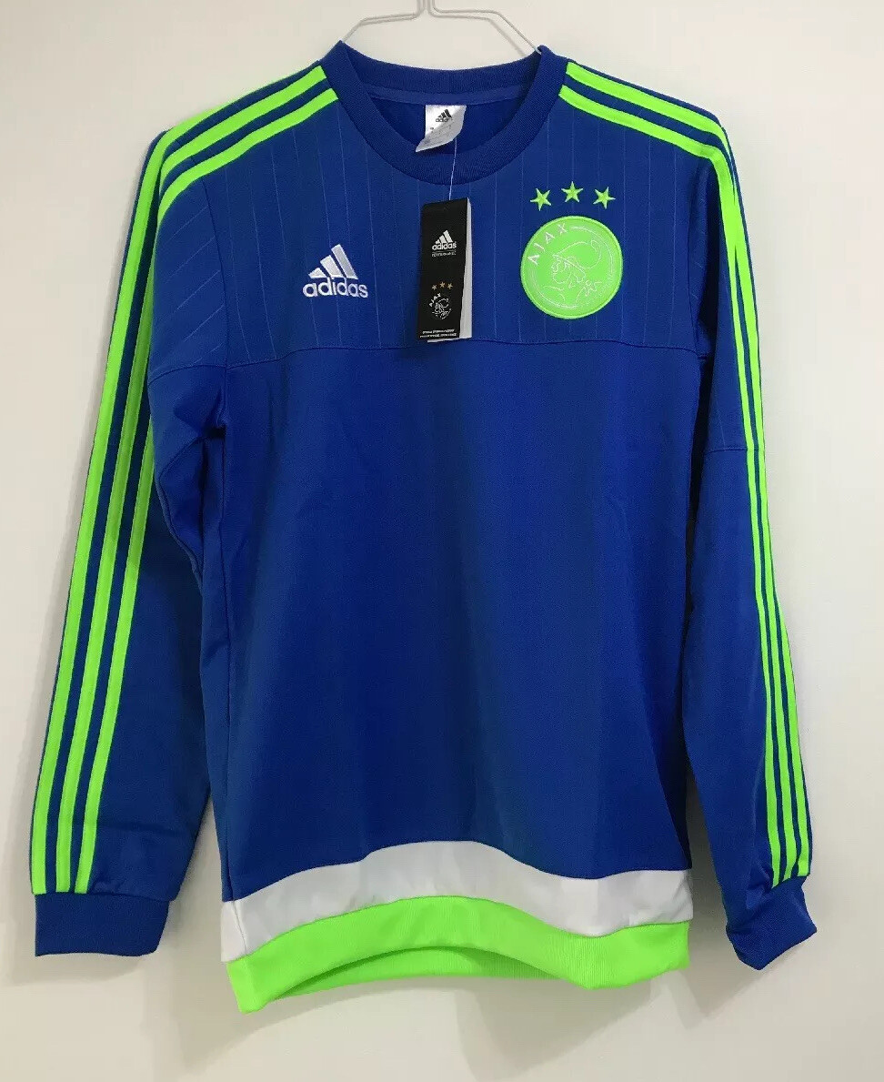 Hombre Ajax Fútbol Suéter Sudadera Talla XS Adidas BNWT 2015-2016