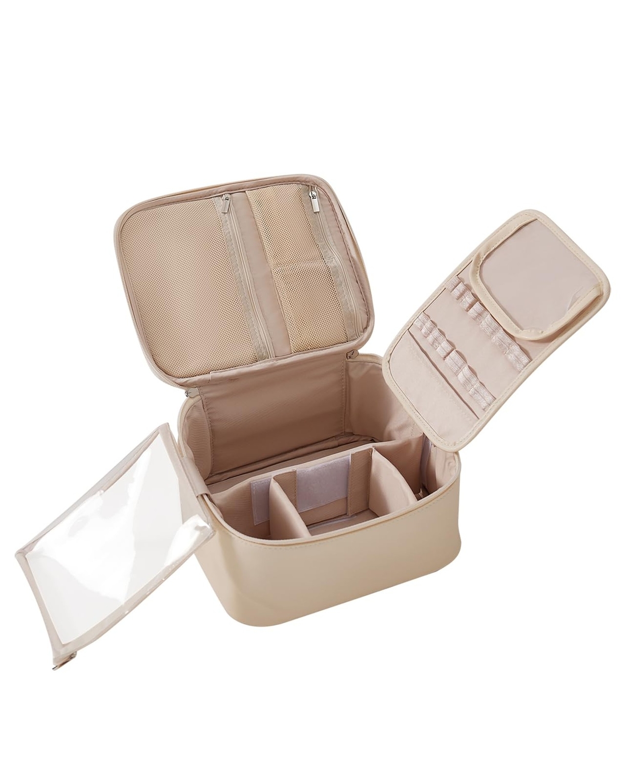 EACHY Travel Makeup Bag, Large Capacity Makeup Case, Travel Toiletry Bag for ...