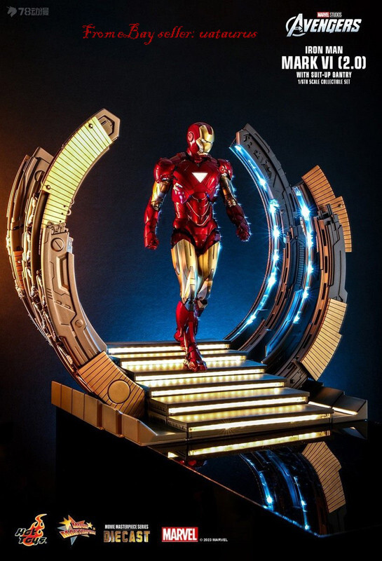 HotToys 1/6 Mms688d53 The Avengers Iron Man Mark Vi 2.0 With Suit