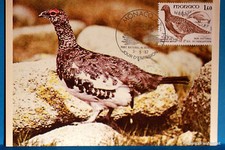 Yt  1320 LAGOPEDE DES ALPES    MONACO  CARTE MAXIMUM 1° JOUR FCP