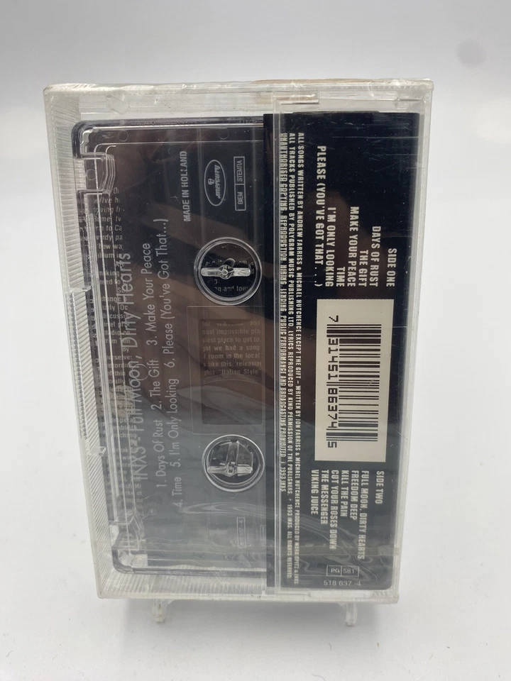 MUSICASSETTA Tape SS INXS – Full Moon, Dirty Hearts Rock 1993 Sigillato - Immagine 2 di 3
