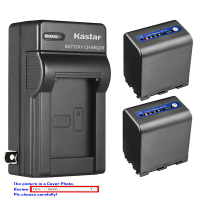 Kastar Battery AC Wall Charger for Sony NP-QM91D & Cyber-shot DSC-F828 DSC-R1
