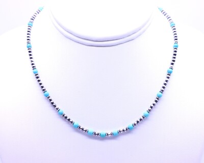 Stunning Small Tiny Graduated Turquoise Layering Necklace, Kingman Arizona