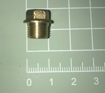 1/8'' Messing Endschale