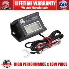 For 2/4 Stroke Engines Waterproof Digital Tach Hour Meter Gas Engine Maintenance