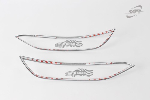 Rear Fog Lamp Molding Front Reflex Lenz Cover Silver for Hyundai Tucson 2016~18 - Picture 11 of 12