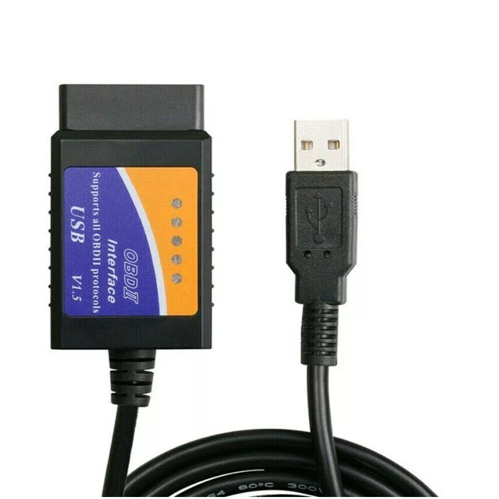 ELM327 Interface USB OBD2 OBDII Diagnostic Car Auto Scanner Scan Tool Cable-image