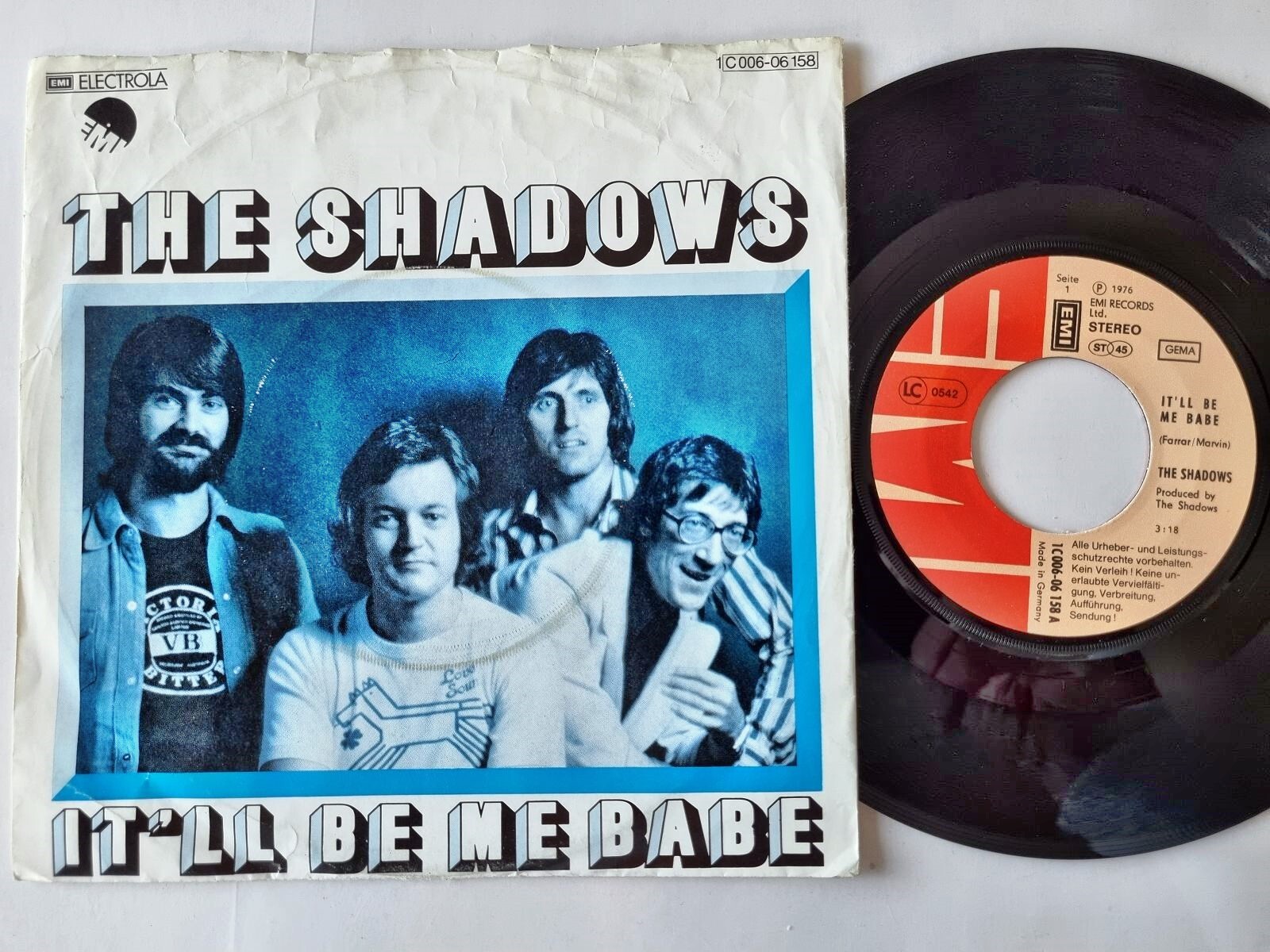 The Shadows - It'll be me babe 7'' Vinyl Germany