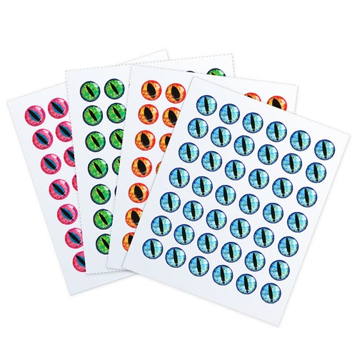 50Pcs 3mm~12mm 3D Epoxy Fish Eyes Dragon Eyes For Fly Jig Baits Lure Making New - Bild 8 von 17