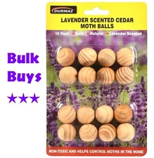 Natural Cedar Moth Balls Lavender Scented Non-Toxic Wardrobe Drawer Clothes