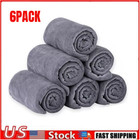 Extra Large Bath Towels Microfiber 27"X55", 6 Bath Towel Set Soft Quick Dry Gray