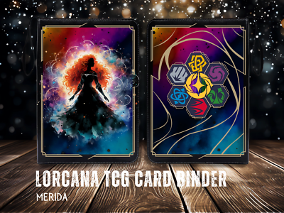 Disney Lorcana LoreBook Merida from Brave Card Portfolio Binder