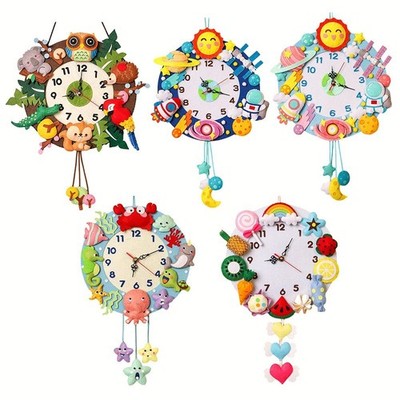 DIY Clock Kit Filzkit Wanduhr -Kits Handgefertigte DIY -Wanduhr Komplettpaket