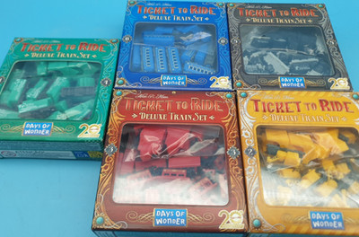 Zug um Zug Deluxe Train Set 5 Stück Ticket to Ride