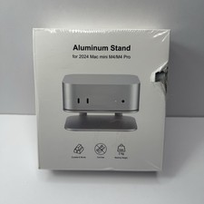 Mac mini M4 Dock Stand, Aluminum Desktop Stand Mount for New Mac mini