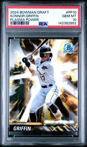 142382852 Konnor Griffin 2024 Bowman Draft #PP-10 Plasma Power PSA 10