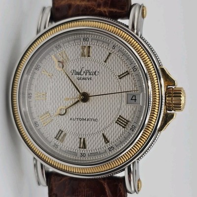 Paul Picot Automatic Watch 18k Bezel Swiss Made 5039 34mm