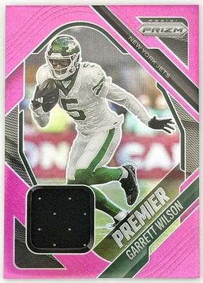 2025 Panini Prizm Garrett Wilson Jets Premier Jerseys Pink Prizm #PJY-GWN