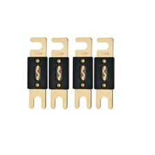 The Wires Zone High-Quality Gold Plated 100A Amp ANL Fuse (4 Pack)