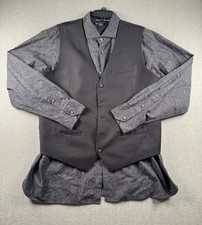 Cremieux Paisley Shirt  Perry Ellis Vest Mens XL 2 Piece Formal Suit Set