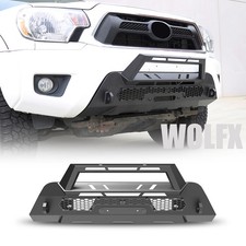 Front Bumper For 2012-15 Toyota Tacoma Front Bumper W Bull Bar Heavy Duty Steel Front Bumper For 2012-15 Toyota Tacoma Front Bumper W Bull Bar Heavy Duty Steel