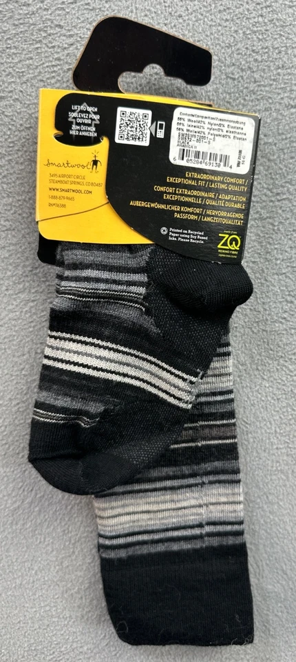 Calcetines Smartwool Mujer Pequeños Arábica II Rayas Crew Estilo de Vida Ultraligero Merino Foto 2 de 4
