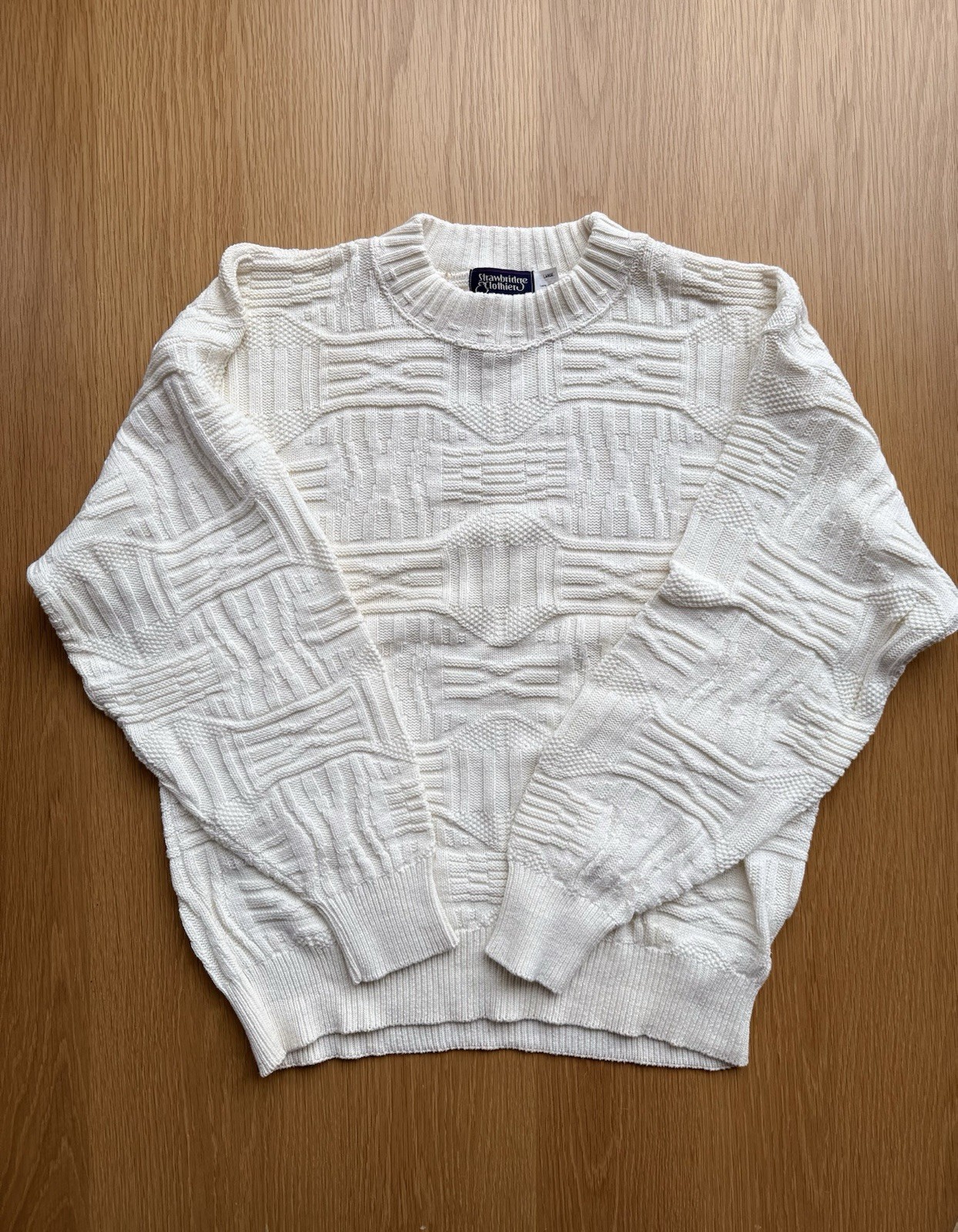 Men’s sweater Stawbridge Clothiers  100% Cotton Made In USA Sweaters Size Large