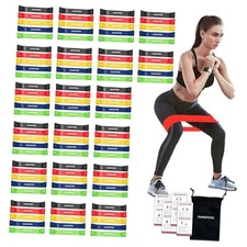 100 PCS Bulk Resistance Bands, Loop Exercise Bands Set for Gym Colorful 100 PCS