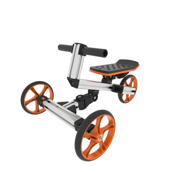 Kit de bicicleta de equilibrio y scooter para niños 28,74"x12,99"x20,87", plateado Foto 4 de 4