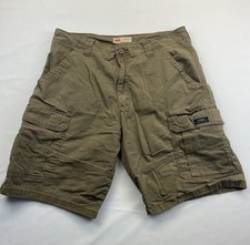 Wrangler Men's Relaxed Fit Stretch Cargo Shorts Khaki 34 X 9.5”