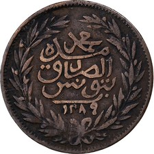 [#1260846] Tunisia, TUNIS, Sultan Abdul Aziz with Muhammad al-Sadiq Bey, 1/2 Kha