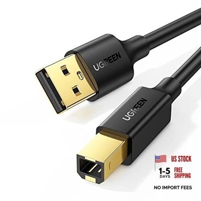 UGREEN USB A to USB B Printer Cable 5ft - High-Speed for HP, Canon, 5FT