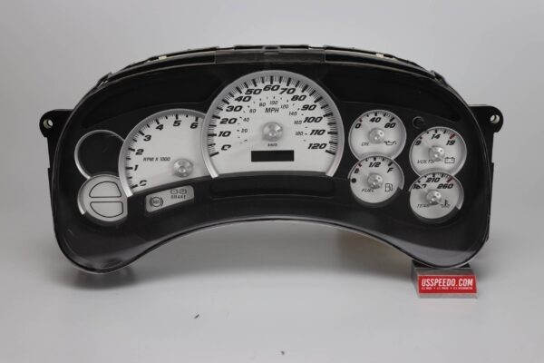 US Speedo White Silverado/Sierra Gauge Face for Clusters 03-05 1500 Gas