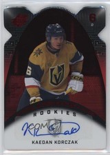 2022-23 SPx HoloGraphs Rookies Red 30/49 Kaedan Korczak #HGR-KK Auto 0nr3