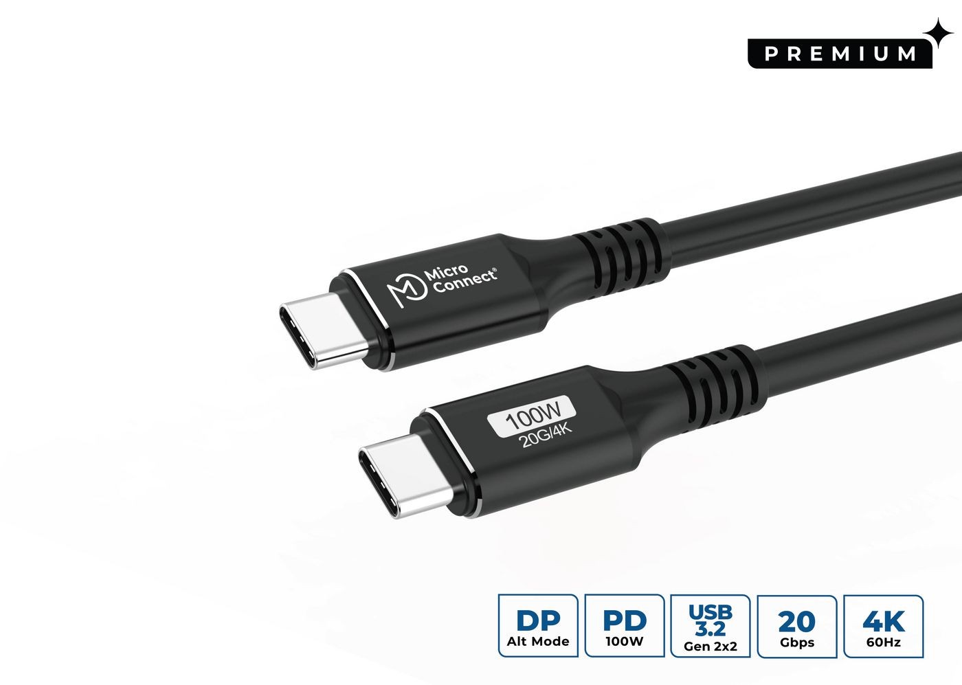 MicroConnect USB3.2CC01 Premium USB-C cable 1m